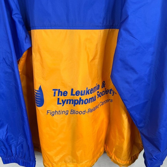 Disney Women Colorblock Marathon Vol Windbreaker Jacket Blue Yellow Size XL Co - Picture 12 of 15